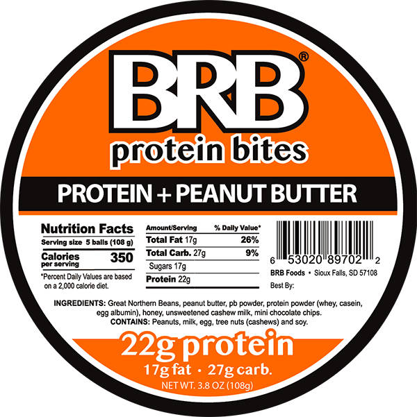 Protein + Peanut Butter label